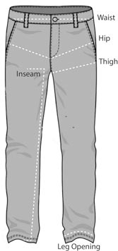 Xelement UK-4001 Urban Armor Men's 'Renegade' Pants
