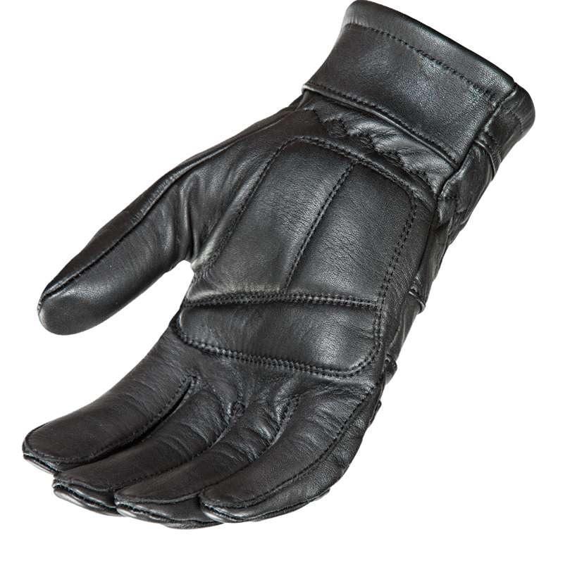 Joe Rocket Men's 'Classic' Thick Fit Black Leather Motorcycle Gloves