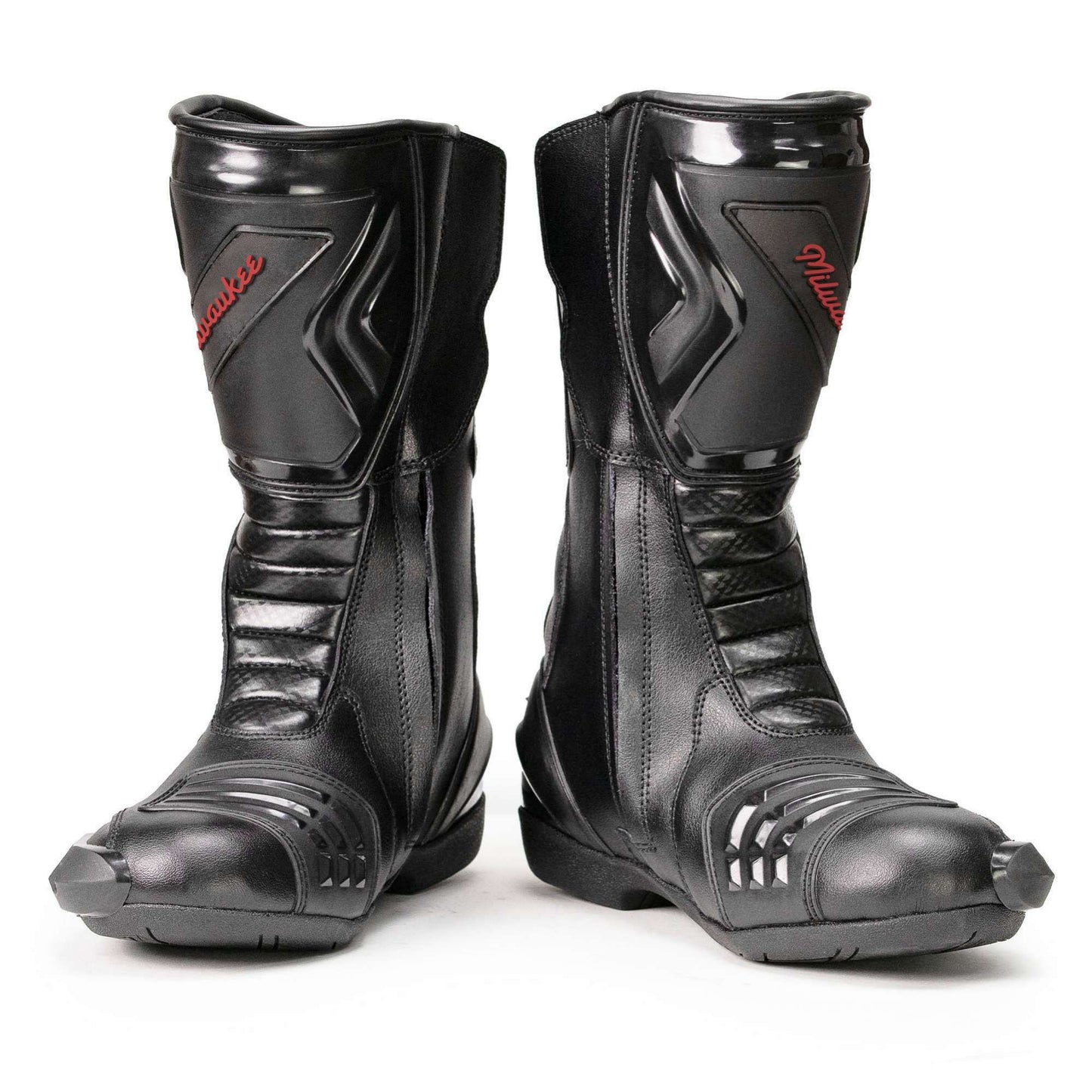 MMCC Men’s Type‑R Sport Boots – Black Waterproof Leather w/ Shift Protection & Quick Closure - MBM9181