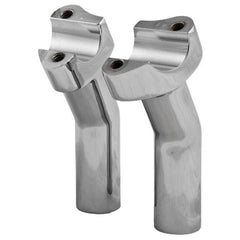 HardDrive Forged Chrome Pullback Style Handlebar Risers with 5.5in. Rise for Harley Davidson