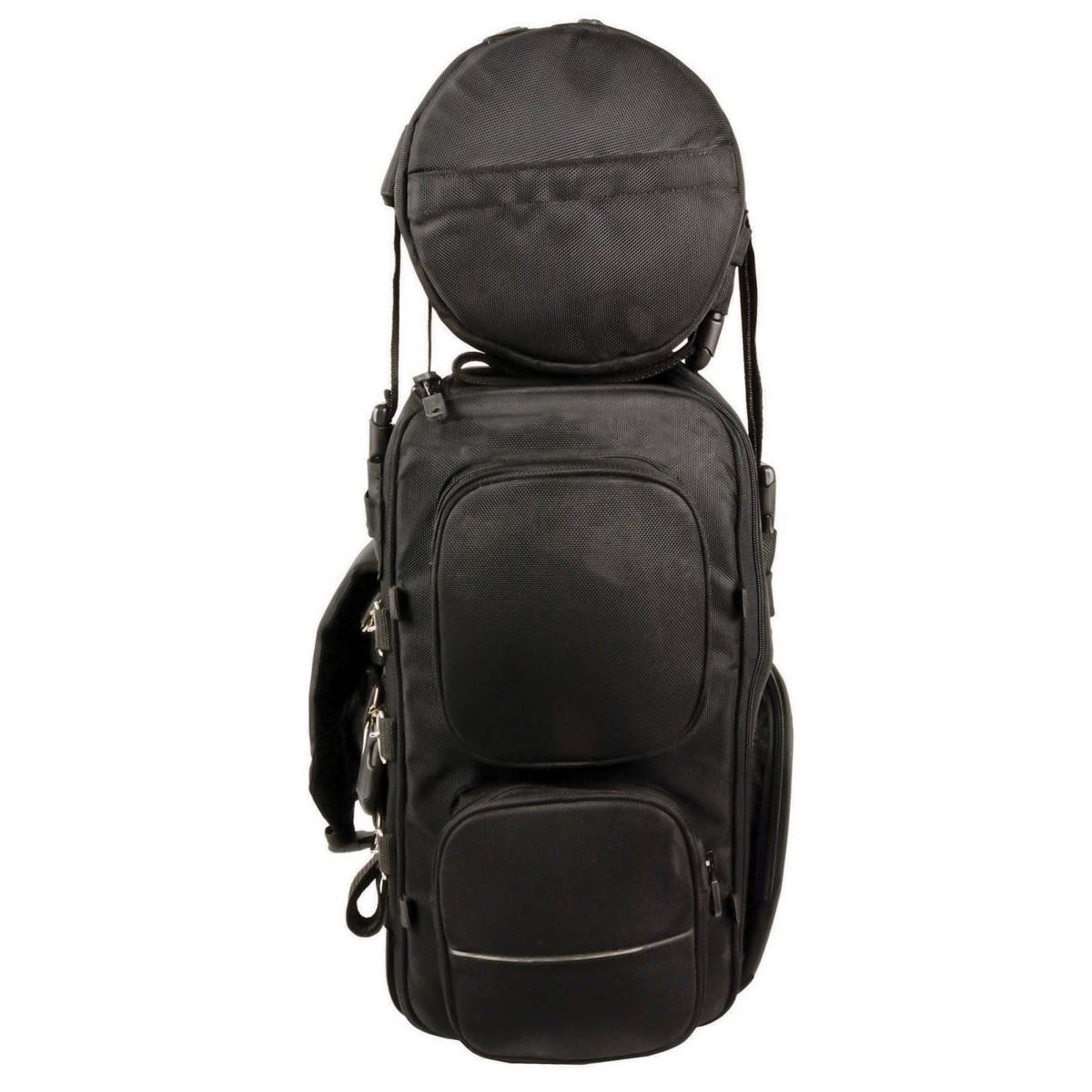 Milwaukee Leather SH680 Large Black Textile Motorcycle Sissy Bar Travel Bag