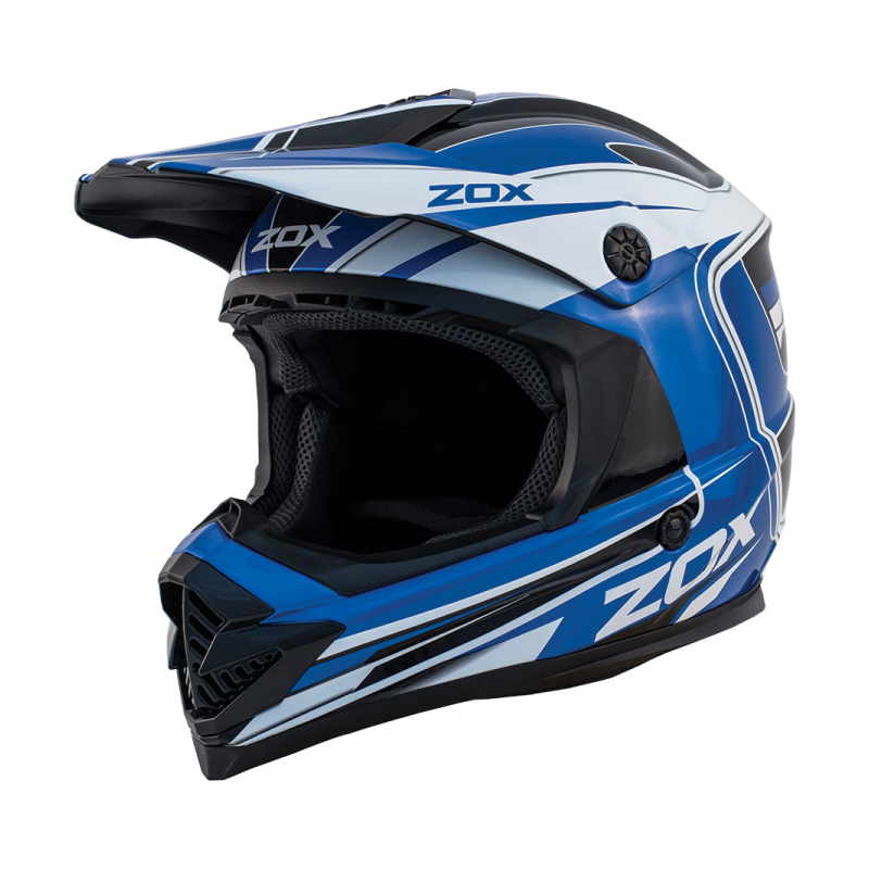 ZOX ST-1561C 'Rush Jr' Lucid Blue Youth Motocross Helmet