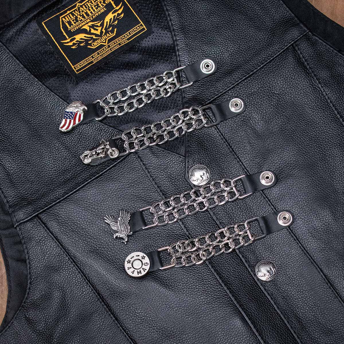 Biker Vest and Vest Extenders Bundle
