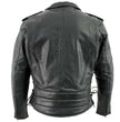 Xelement B7210 Men's 'Cool Rider' Black Vented Leather Motorcycle Jacket