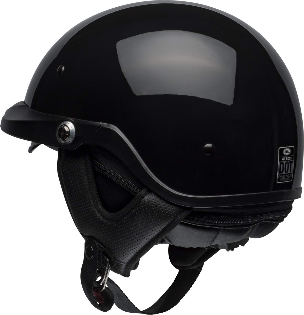 Bell Pit Boss Gloss Black Half Helmet