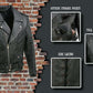 Event Leather EL5411 Men's Black Classic Side Lace Motorcycle Leather Jacket – Motorcycle Riding Jackets