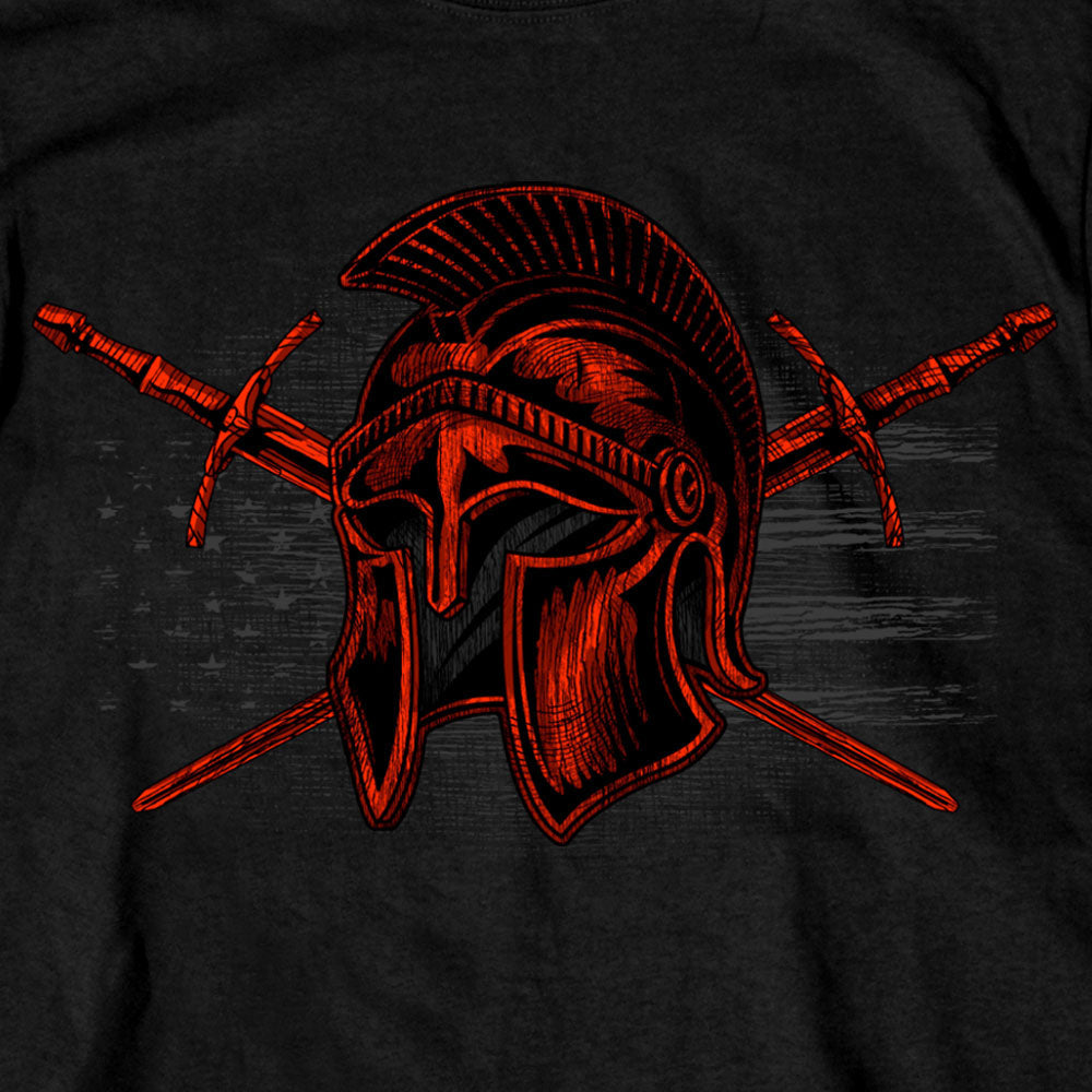 Hot Leathers Men's Defend Your Liberty Roman Soldier T-Shirt GMD1506