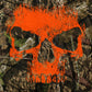 Men's Mossy Oak & Hot Leathers Mashup Jungle Skull Camo Zipper Hoodie GMZ4471