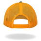 Hot Leathers Black And Yellow Trucker Hat Make Me Happy GSH1045