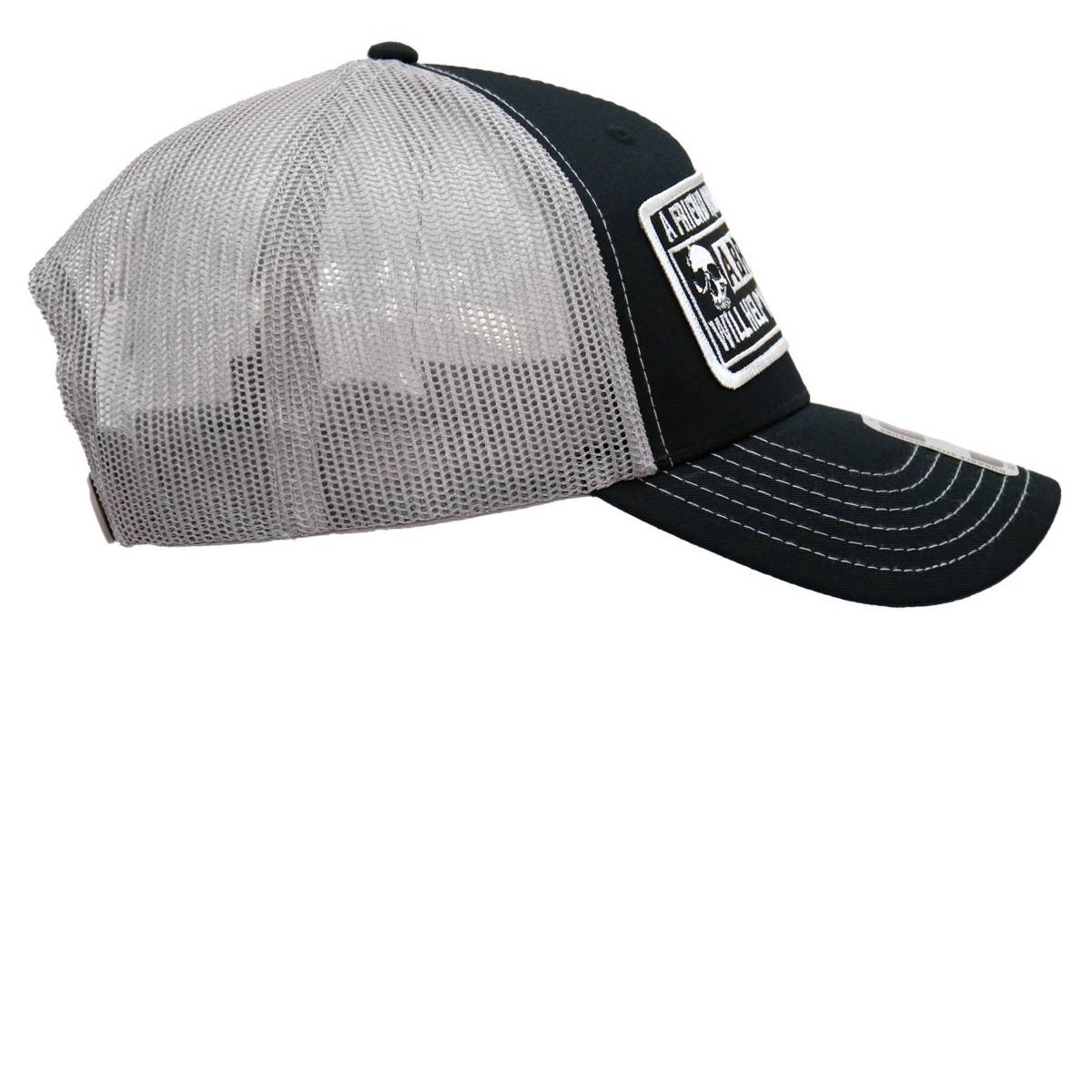 Hot Leathers Move A Body Black And Grey Trucker Hat GHS1046