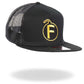 Hot Leathers Black and Yellow F Bomb Snapback Hat GSH2032