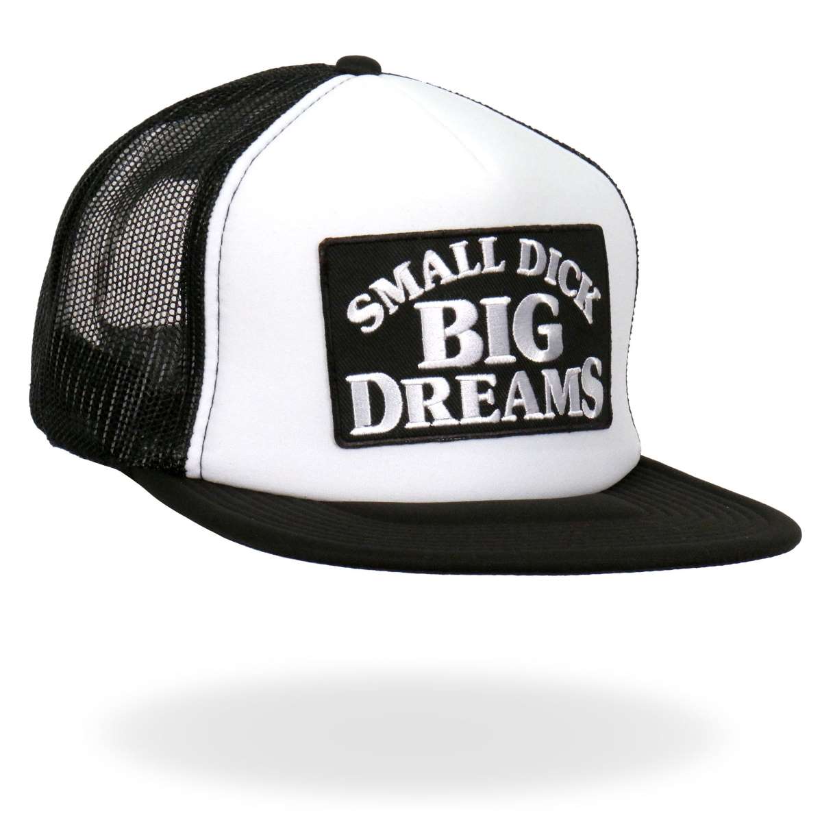 Hot Leathers Small Dick Big Dreams Snap Back Trucker Hat GSH2039