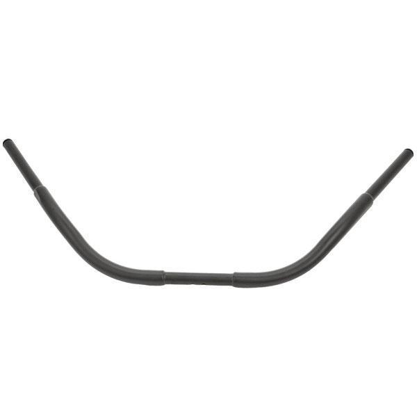 HardDrive 1-1/4in. Fat Bar Bikini Beach Black Handlebars with 3-1/2in. Rise for