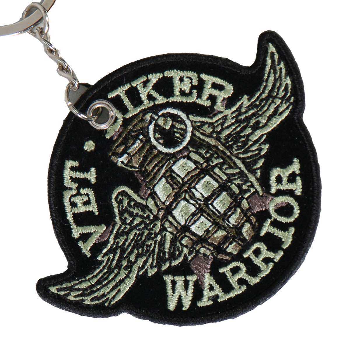 Hot Leathers Grenade Embroidered Key Chain KCH1016
