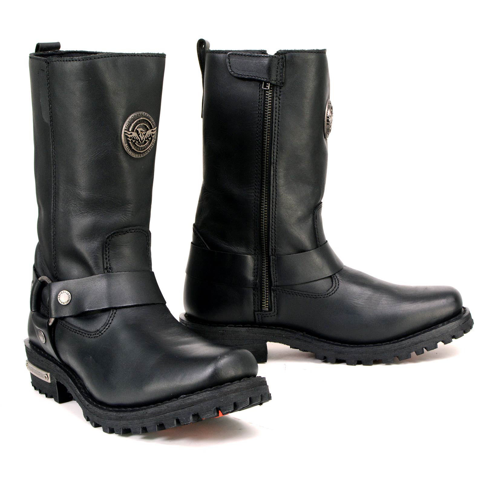 Milwaukee Leather MBL9360 Women s Black Leather 11 Inch Classic