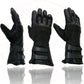 Milwaukee Leather MG7550 Men's Black Cowhide Leather Gauntlet Motorcycle Hand Gloves w/ X-Long Cuff i-Touch Screen Waterproof