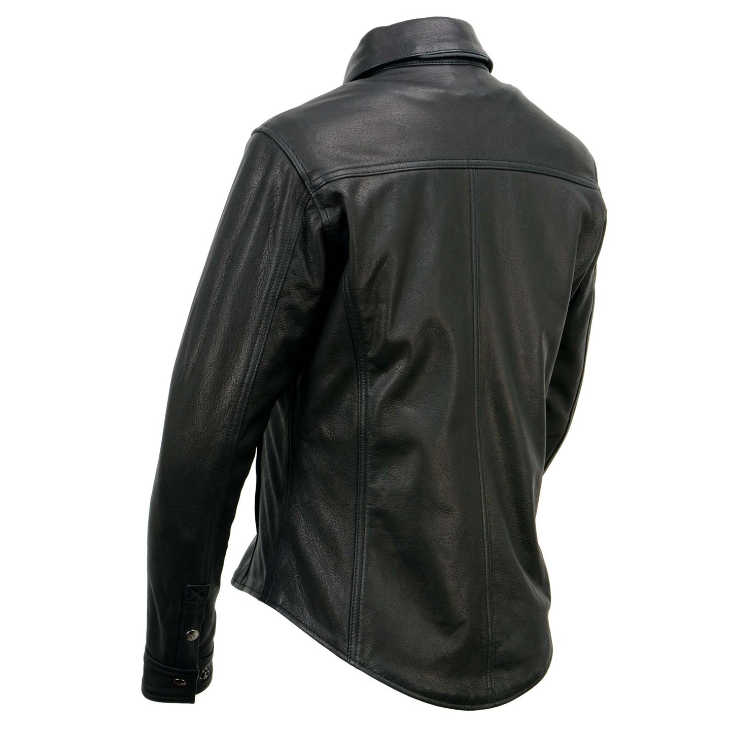 Milwaukee Leather MLL2600 Women's Black Premium Leather Shirt Style Jacket w/ Removable Liner