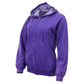 Milwaukee Leather MNG21622 Women's Distressed Purple Sweatshirt Full Zip Up Long Sleeve Casual Hoodie - with Pocket