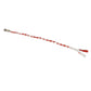 Milwaukee Leather 36'' Genuine Leather Whip - White and Red Get Back Whip for Handlebar - Biker Whip - MP7900