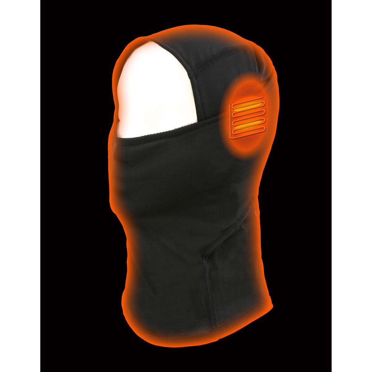 NexGen Heat MP7922FMSET Heated Breathable Balaclava for Skiing, Motorcycle – Heated Winter Face Mask