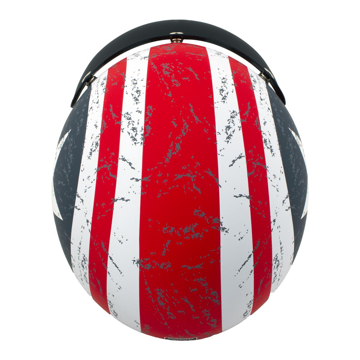 Milwaukee Helmets MPH9701DOT Maverick 3/4 Open Face Stars and Stripes Motorcycle Biker DOT Helmet