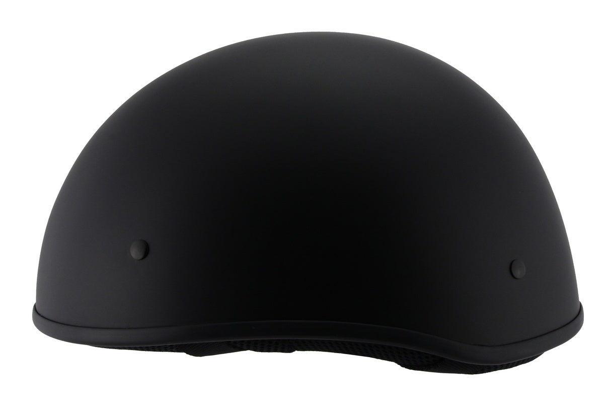 Milwaukee Performance Helmets MPH9710DOT Dot Approved Bare Bones Matte Black Half Motorcycle Helmet