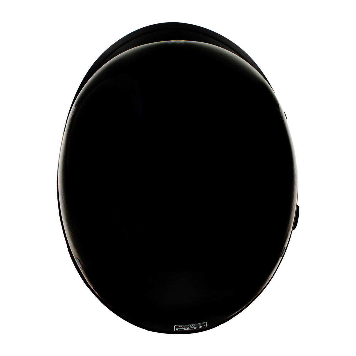 Milwaukee Helmets MPH9751DOT Gloss Black Polo Style DOT Motorcycle Half Face Bikers Helmet