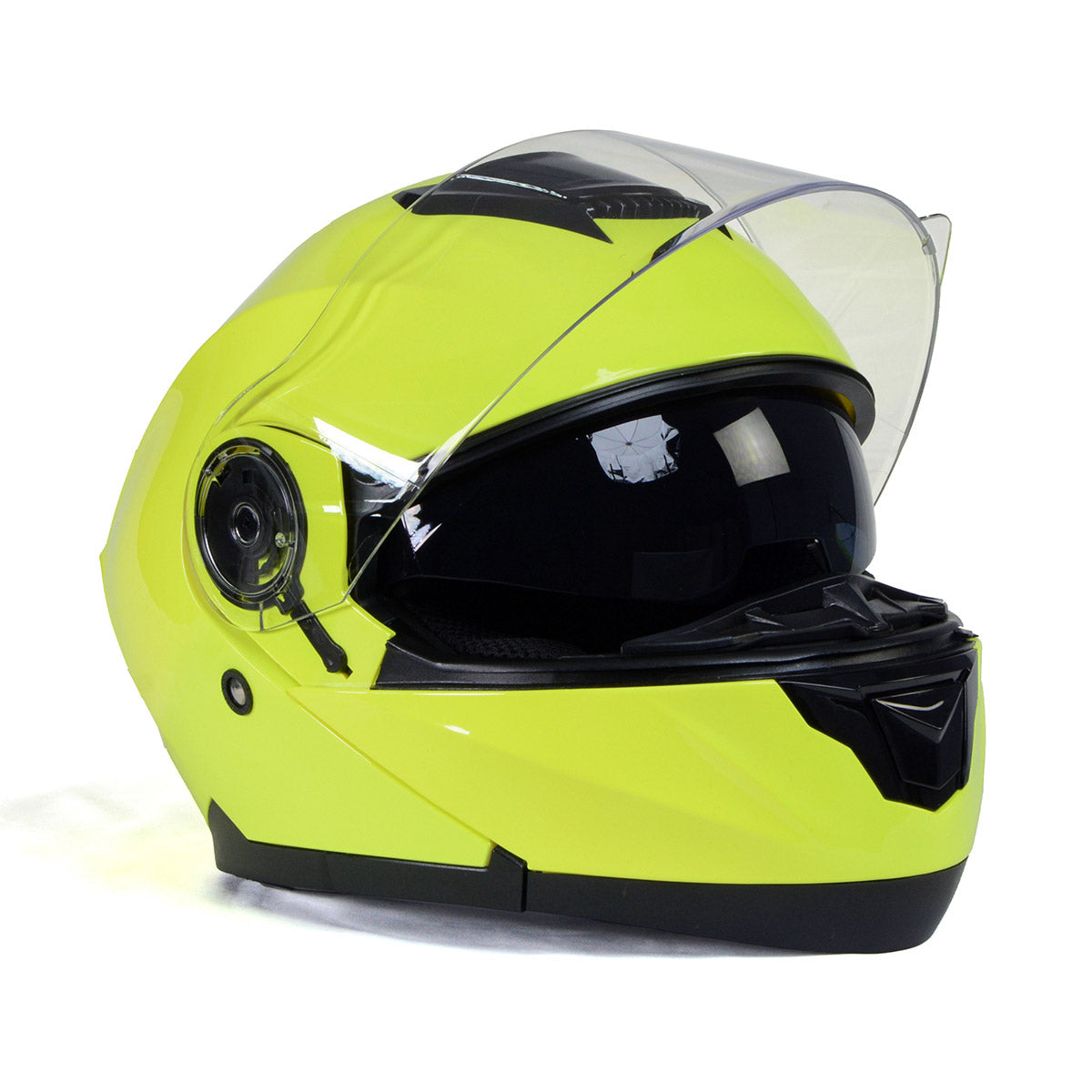 Milwaukee Helmets MPH9819DOT Breeze Green Advanced Motorcycle Modular Helmet Biker w/ Drop Down Visor
