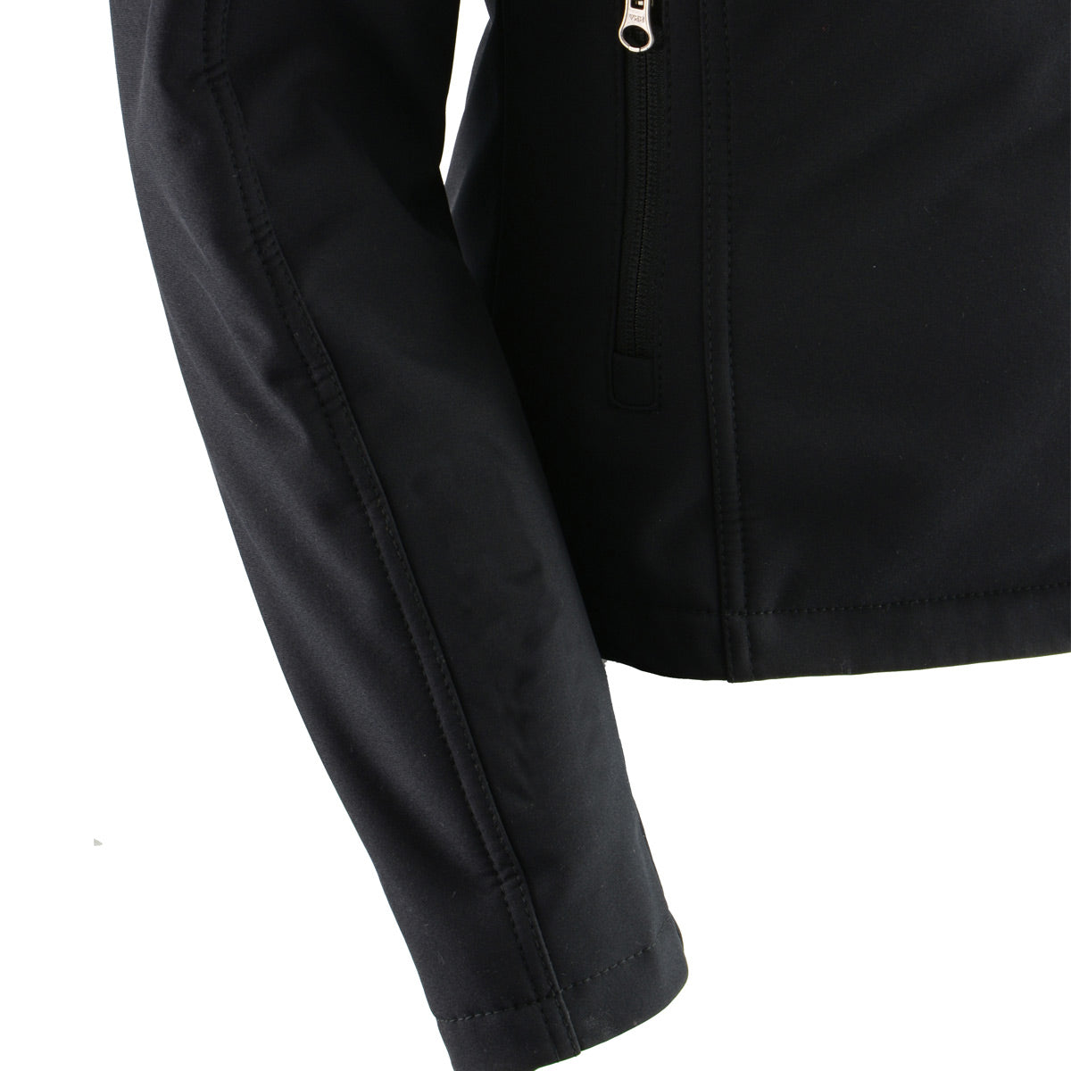 Nexgen Heat MPL2760SET12v Women's Black Soft Shell Jacket with Heating Panels for Winter Outdoor Activities