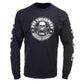 Milwaukee Leather MPMH117003 Men's '2nd Amendment America's Original Homeland Security' Long Sleeve Black T-Shirt