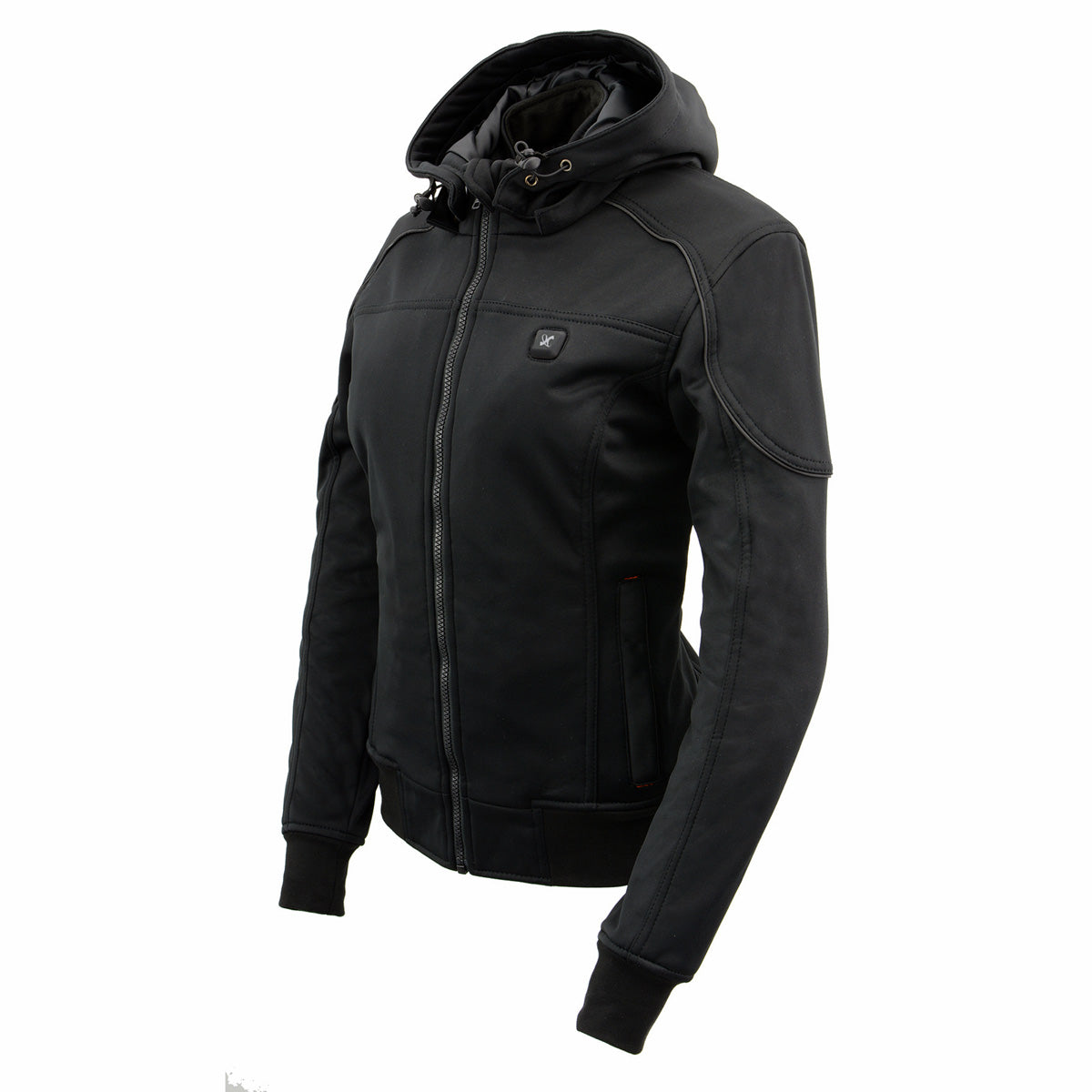Nexgen Heat MPL2761SET Women's Black 'Heated' Soft Shell Racing Style Heated Jacket for Hiking Riding