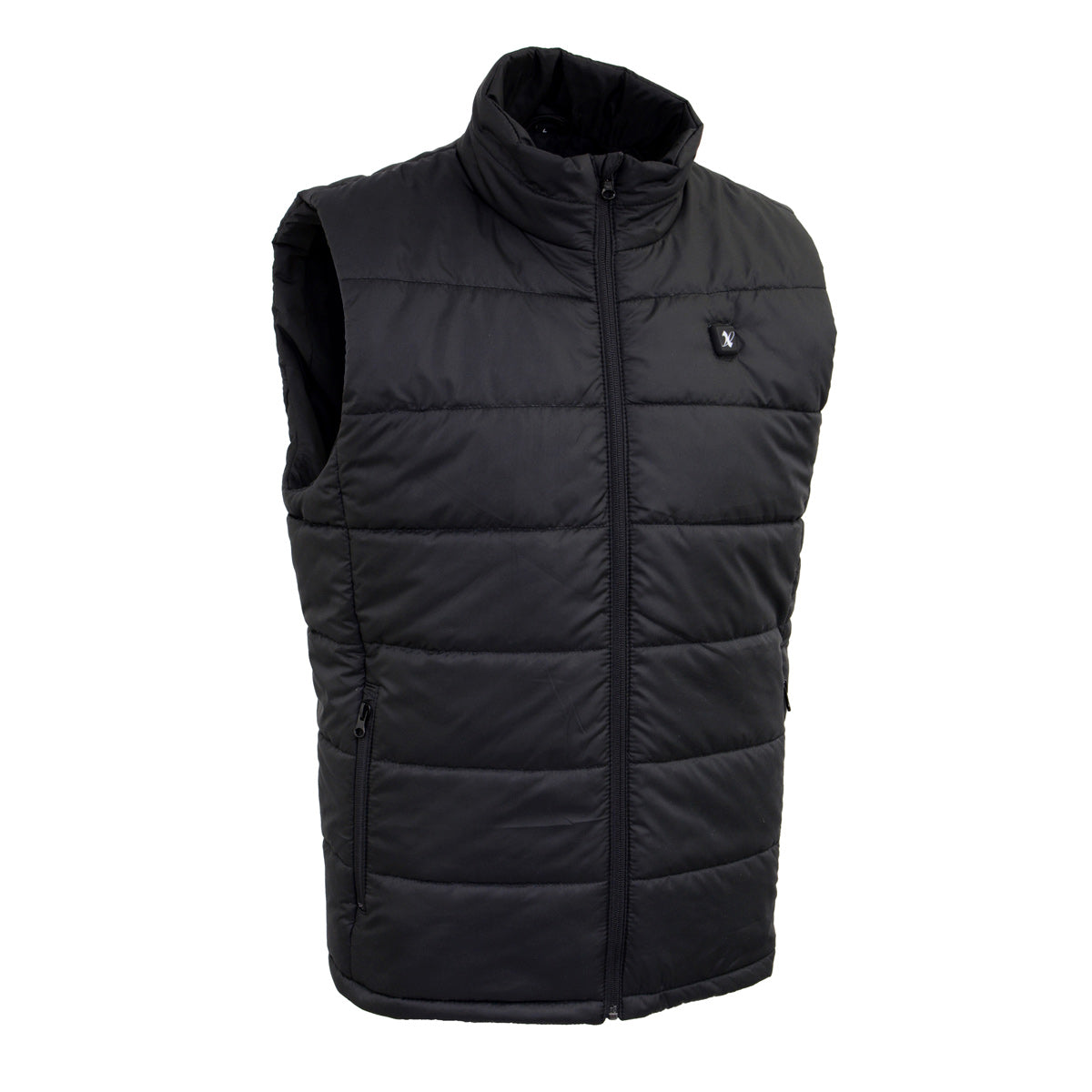 Nexgen Heat Men's NXM3301SET Puffer Black Heated Winter Vest - for Outdoor Winter Cold Weather Activities