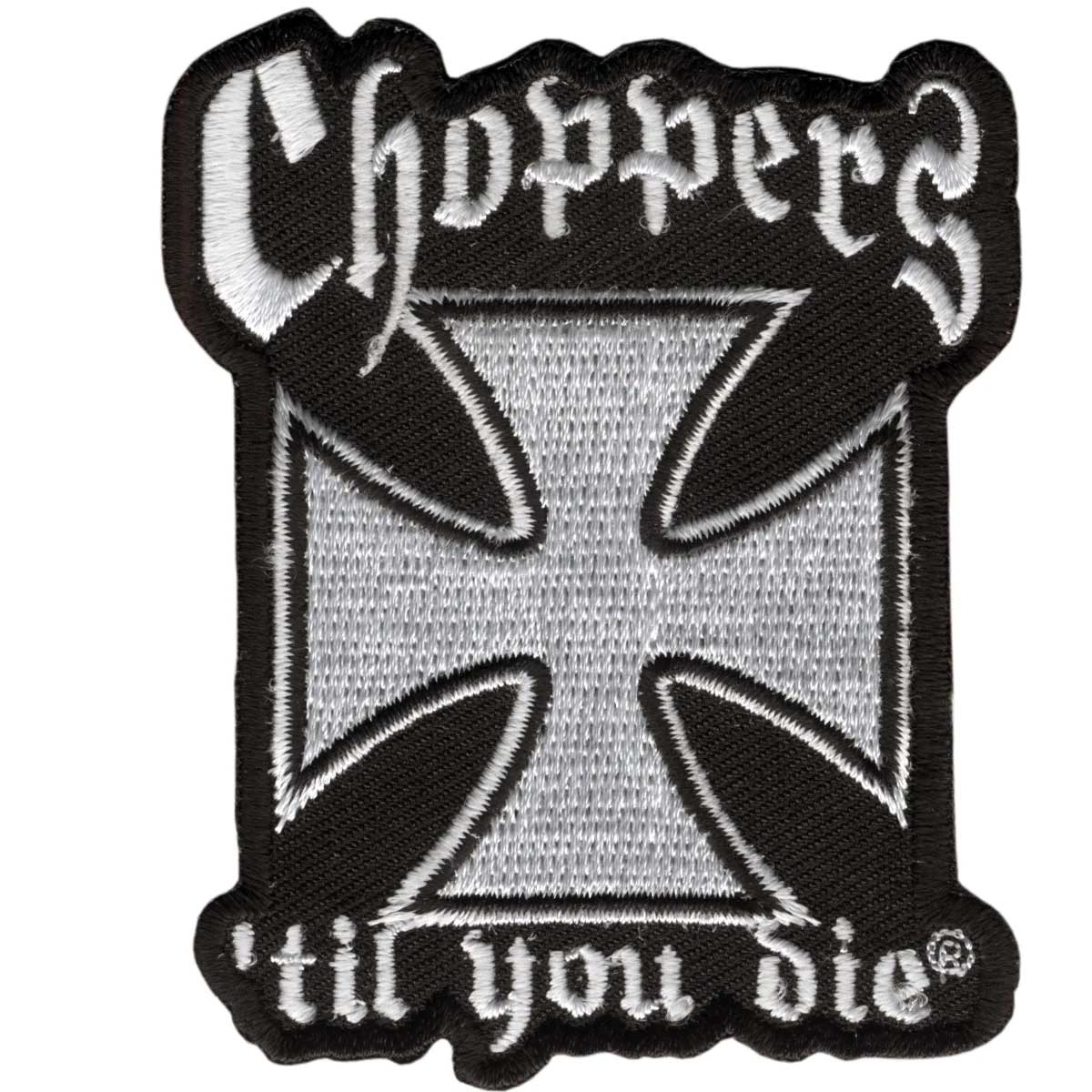 Hot Leathers Choppers Til You Die 3" x 3" Patch PPA1132 LeatherUp USA