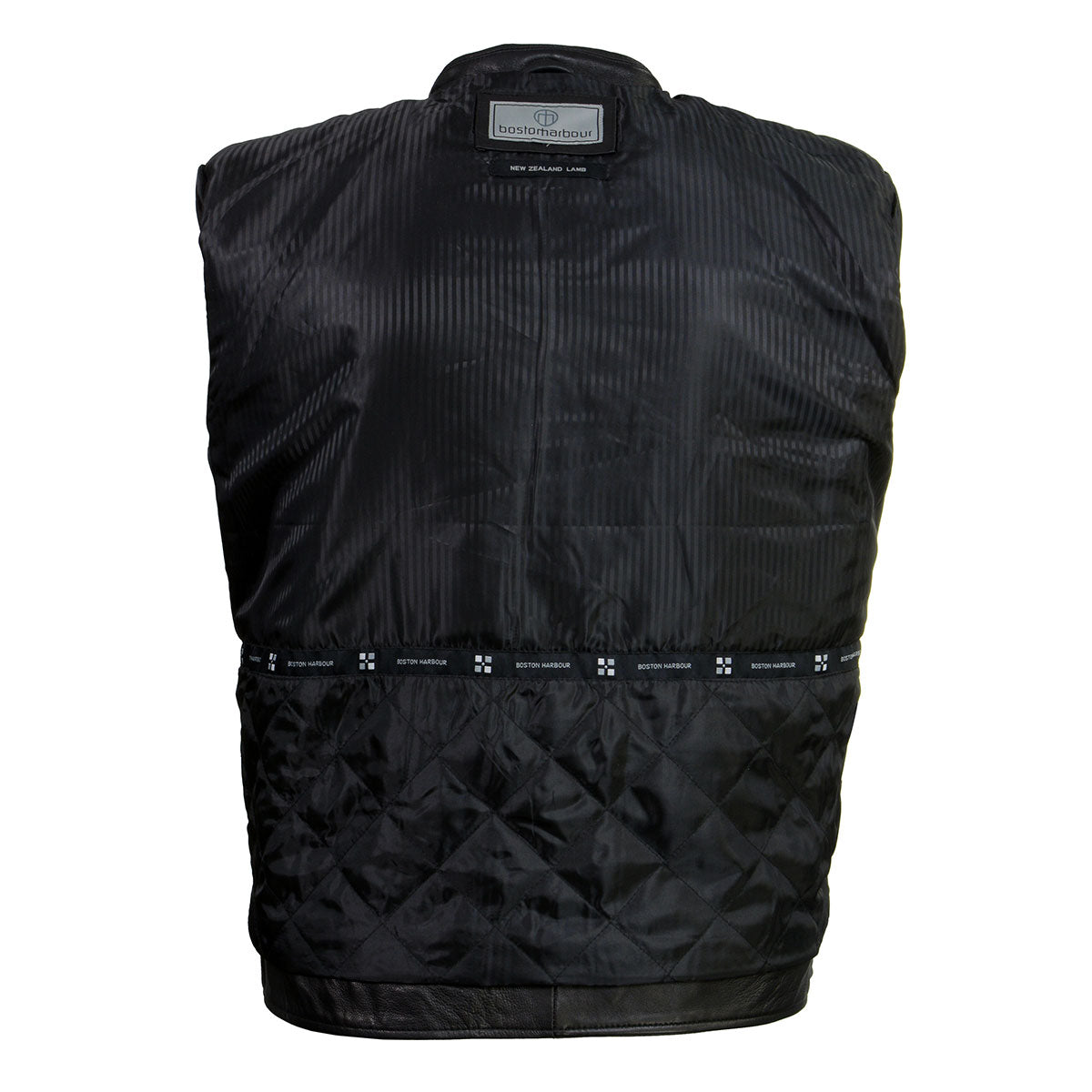 Men's Black New Zealand Lamb Leather Fashion Car Coat Jacket SFM1899