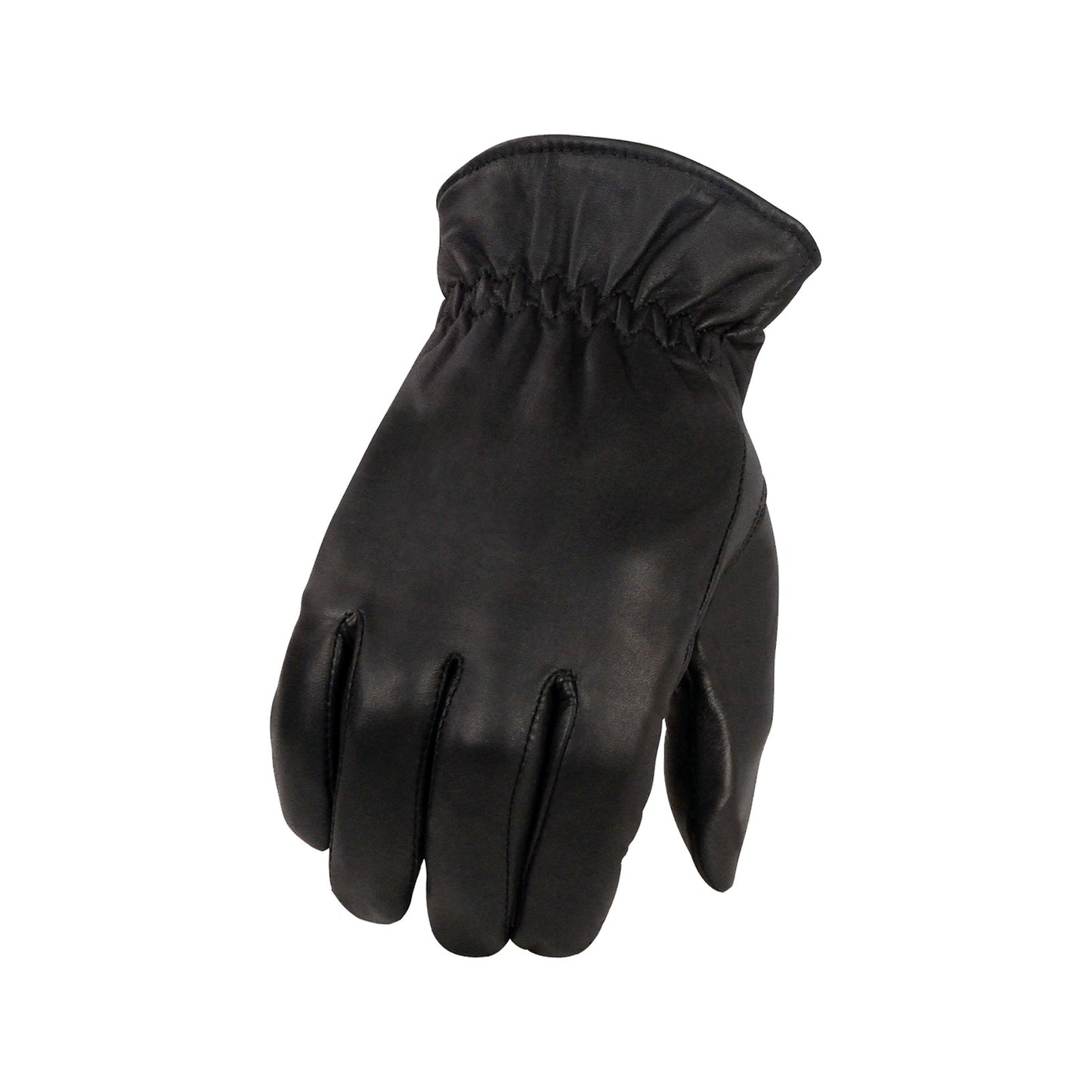 Milwaukee Leather SH734 Men's Black Thermal Lined Leather Motorcycle Hand Gloves W/ Sinch Wrist Closure