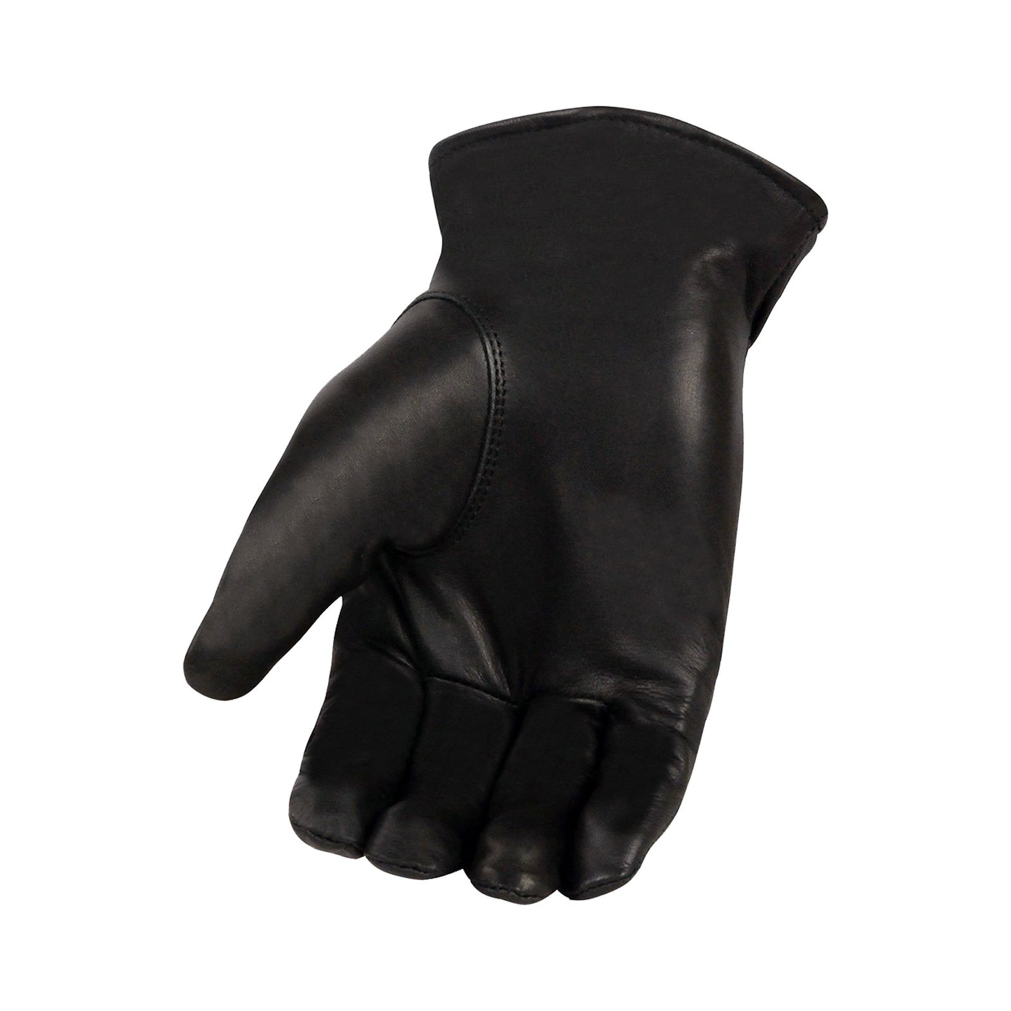 Milwaukee Leather SH734 Men's Black Thermal Lined Leather Motorcycle Hand Gloves W/ Sinch Wrist Closure