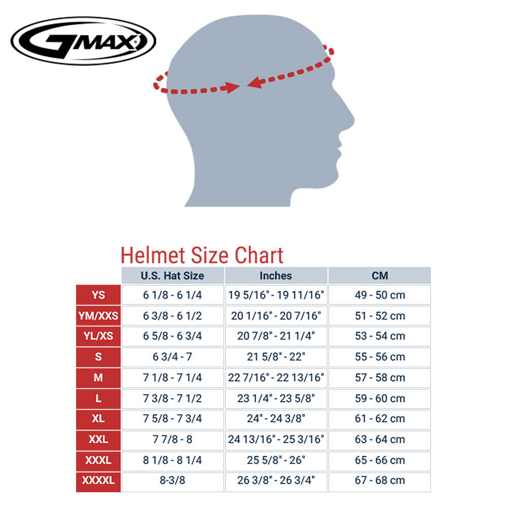 GMax 72-4920 GM-32 Open-Face Helmet Black