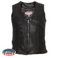 Hot Leathers VSL5003 USA Made Ladies Leather Vest with Front Zipper