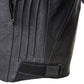 Xelement XS11012 Men's 'Endo' Flat Matte Black Premium Leather Protective Motorcycle Racing Style Biker Jacket w/ CE Armor