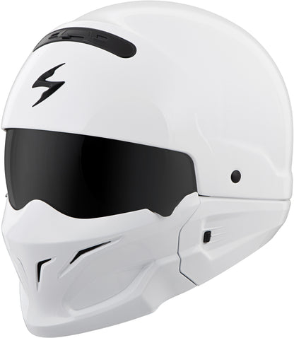 Scorpion Exo 75-1601 'Covert' Open-Face Helmet Gloss White