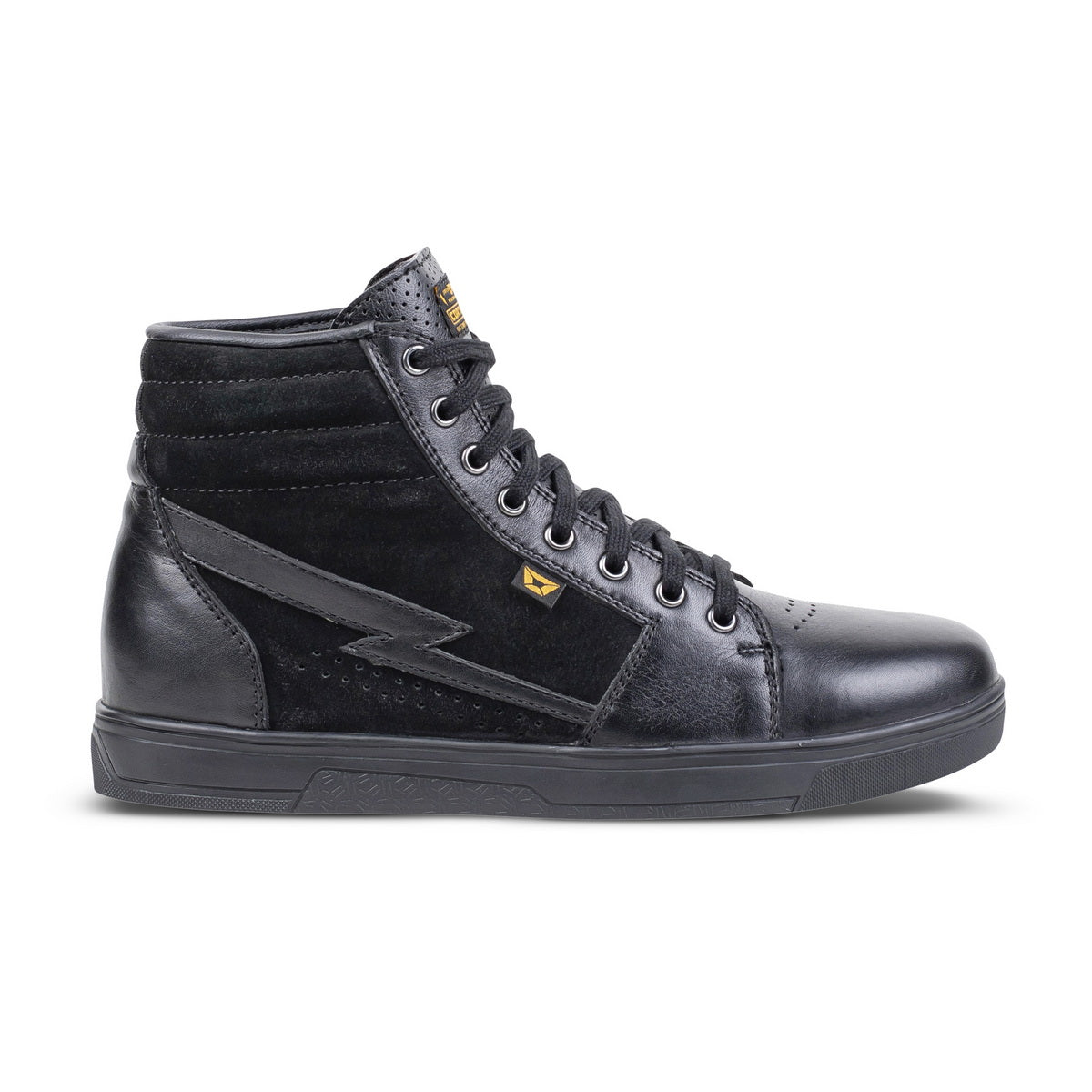 Cortech ‘The Slayer’ Mens Black Casual Street Style Suede with Leather High-Top Riding Shoe