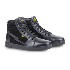 Cortech ‘The Slayer’ Mens Black Casual Street Style Suede with Leather High-Top Riding Shoe