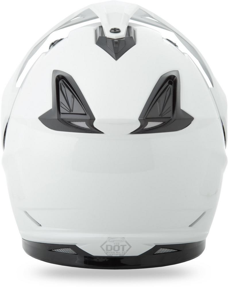 GMax GM11D White Dual Sport Motorcycle Helmet