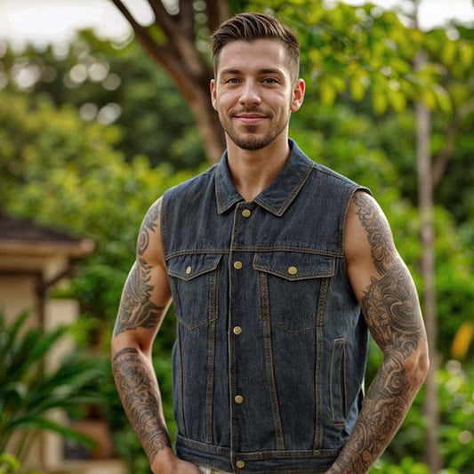 Men's Denim Vests