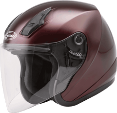 GMax 72-4816 OF-17 Open-Face Helmet Wine Red
