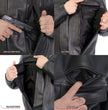 Milwaukee Leather MLM1506 Men's Black Premium Leather Motorcycle Jacket w/ Utility Pockets Cool-Tec Leather Treatement