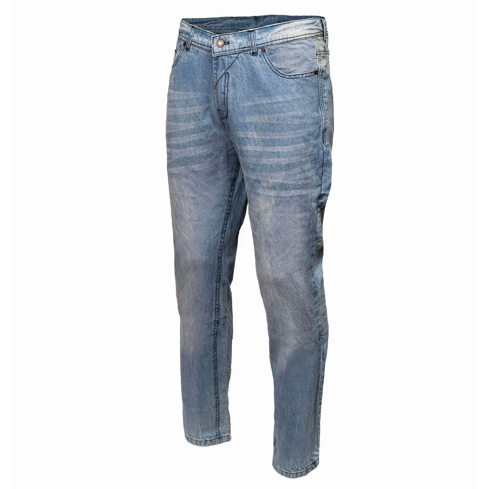 Milwaukee Leather MDM5003 Men's Blue Armored Motorcycle Riding Denim Jeans Reinforced with Aramid Fibers