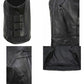 Milwaukee Leather MLL4501 Women's Tactical Swat Style Rider Leather Vest w/ Single Panel Back for Club Patches