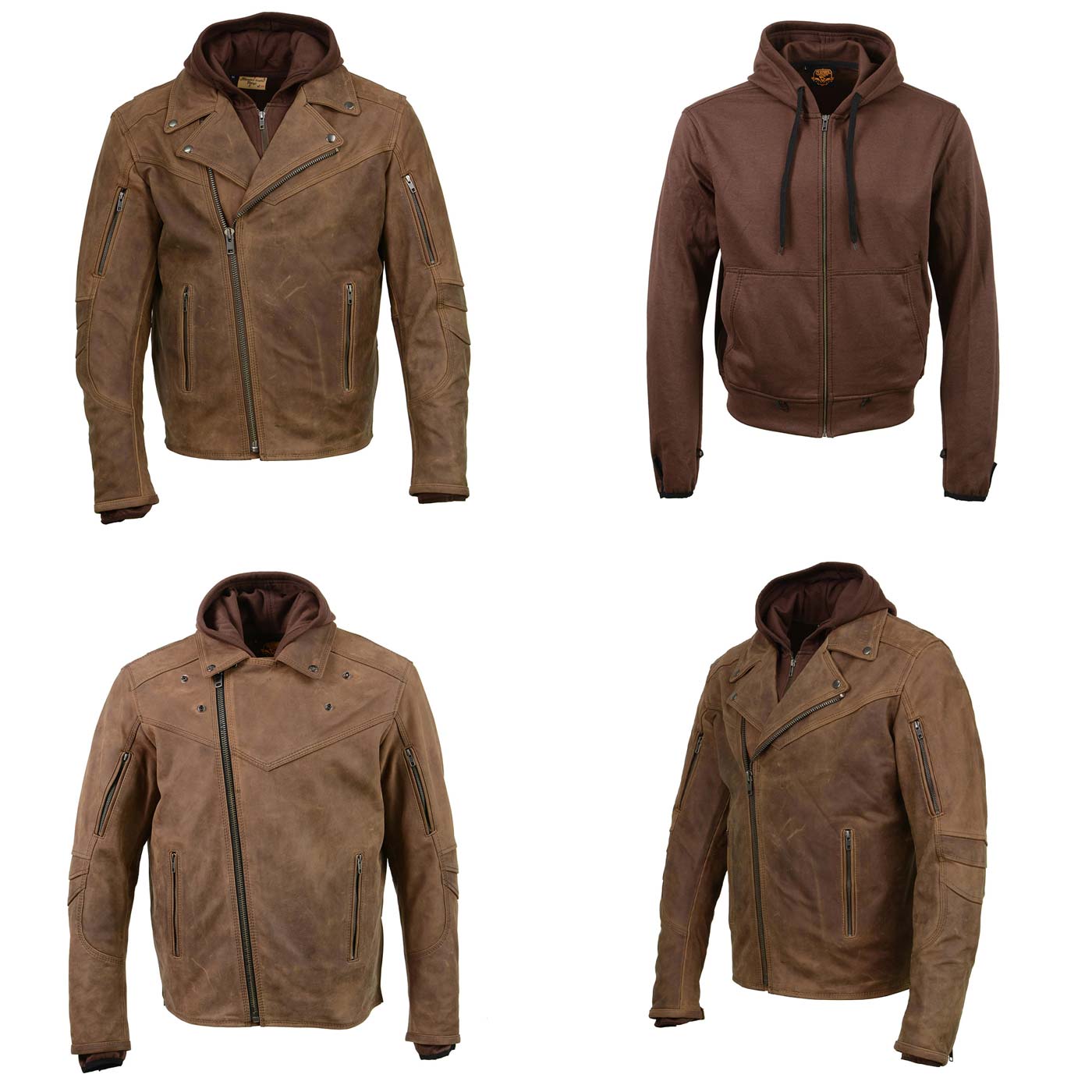 ジャケット・アウター Old Brown Leather Bikers Jacket DEGNER Alex Gear | Men's Dark Brown Diamond Quilted Genuine Leather