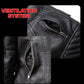 Milwaukee Motorcycle Clothing Co. Women's Foxy Scooter Style Black Premium Leather Jacket w/ Mandarin Collar MMC20000
